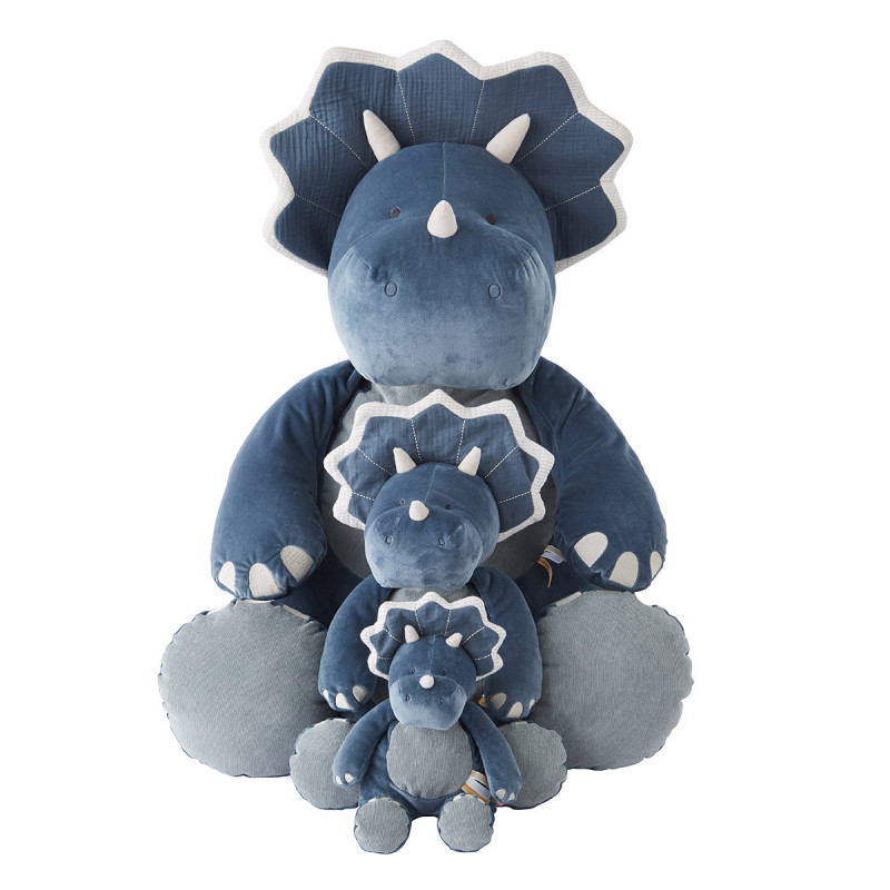 Peluche Small Dino Ops Bleu NOUKIES Tiga, Stegi & Ops
