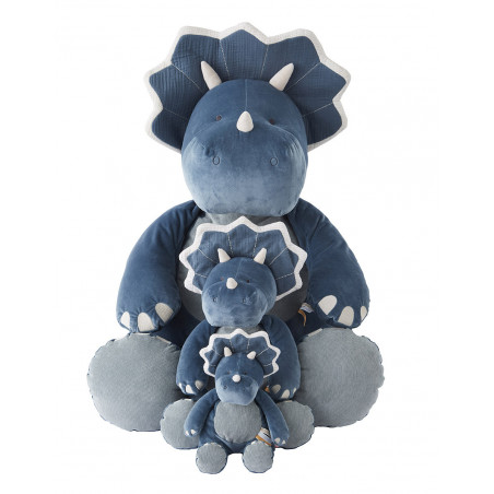 Peluche Small Dino Ops Bleu NOUKIES Tiga, Stegi & Ops