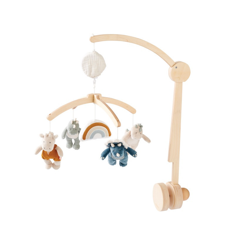 Mobile musical en bois NOUKIES Tiga, Stegi & Ops