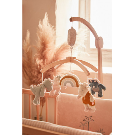 Mobile musical en bois NOUKIES Tiga, Stegi & Ops