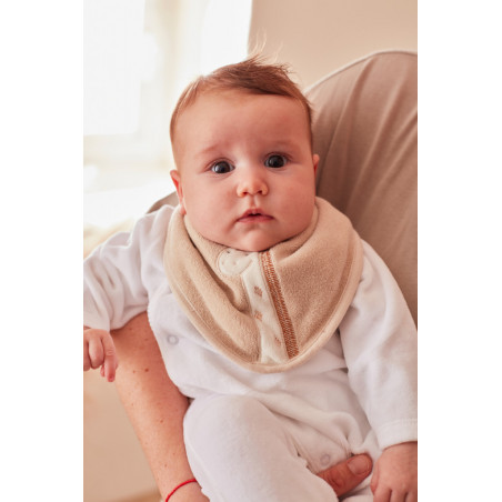 Lot de 2 bavoirs bandana en éponge NOUKIES Tiga, Stegi & Ops