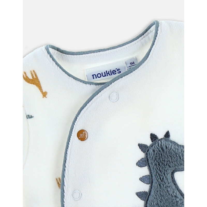 Pyjama velours bio Ops 1m NOUKIES Tiga, Stegi & Ops