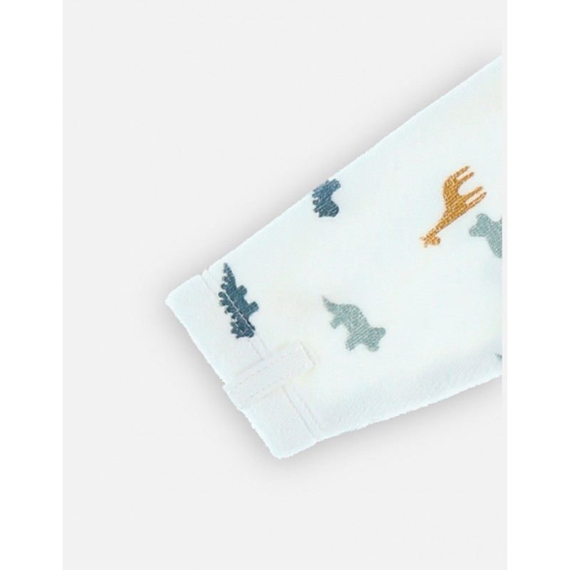 Pyjama velours bio Ops 6m NOUKIES Tiga, Stegi & Ops