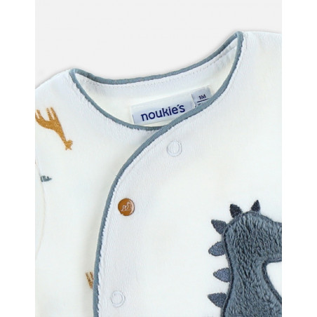 Pyjama velours bio Ops 18m NOUKIES Tiga, Stegi & Ops
