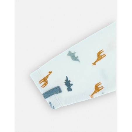 Pyjama velours bio Dinosaures 1m NOUKIES Tiga, Stegi & Ops