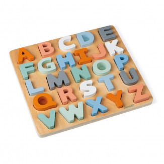 Puzzle en bois alphabet Sweet Cocoon JANOD