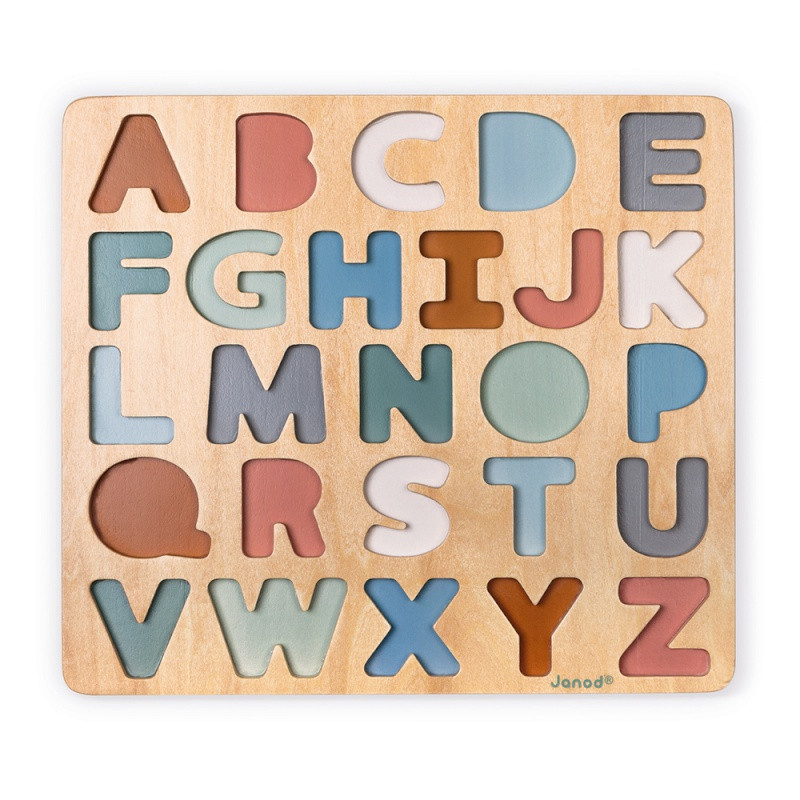 Puzzle en bois alphabet Sweet Cocoon JANOD