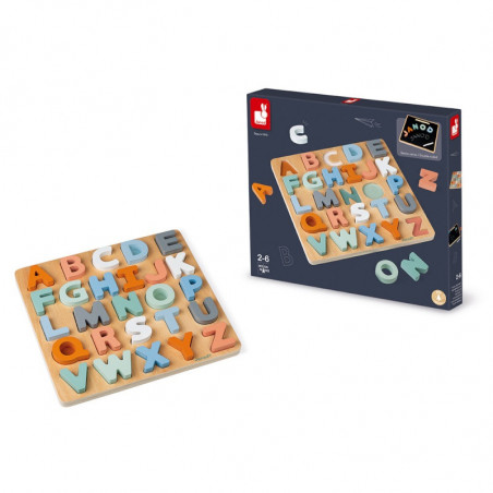 Puzzle en bois alphabet Sweet Cocoon JANOD