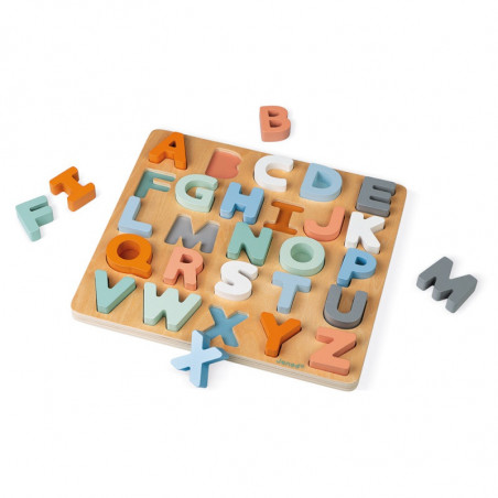 Puzzle en bois alphabet Sweet Cocoon JANOD