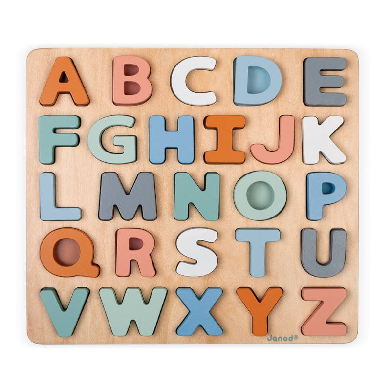 Puzzle en bois alphabet Sweet Cocoon JANOD