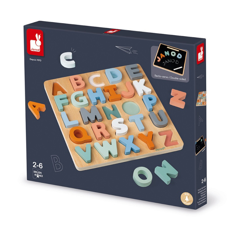 Puzzle en bois alphabet Sweet Cocoon JANOD