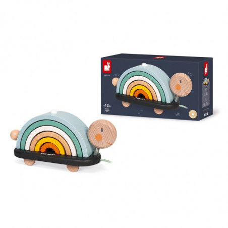 Tortue arc en ciel Sweet Cocon JANOD