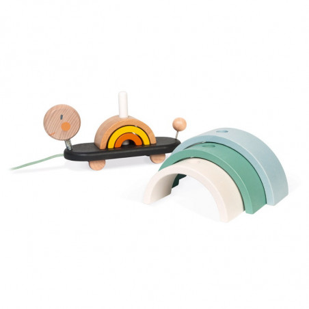 Tortue arc en ciel Sweet Cocon JANOD