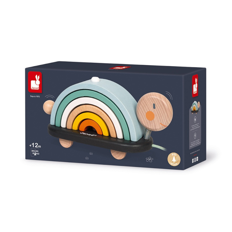 Tortue arc en ciel Sweet Cocon JANOD