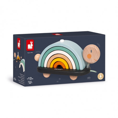 Tortue arc en ciel Sweet Cocon JANOD