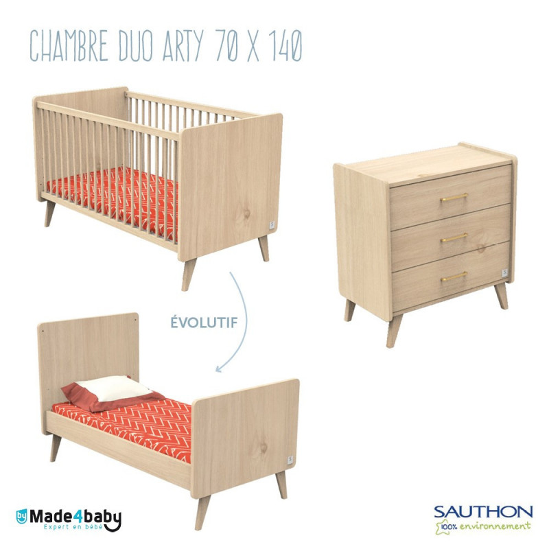Chambre Duo avec lit 70x140 SAUTHON Arty