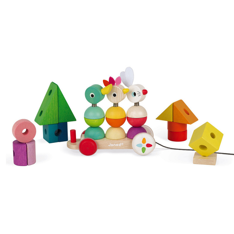 Train géant multicolore Zigolos JANOD