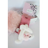 Pantin-lapin Happy Blush 25 cm DOUDOU ET COMPAGNIE Rose