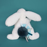 Pantin-lapin Happy Pop 25 cm DOUDOU ET COMPAGNIE Bleu paon