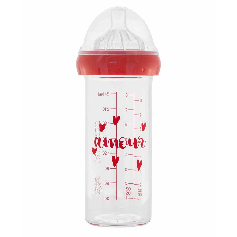 Biberon en verre 240ml LE BIBERON FRANCAIS Amour