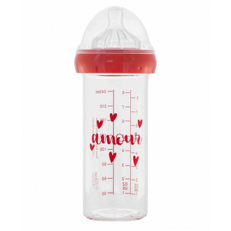 Biberon en verre 240ml LE BIBERON FRANCAIS Amour