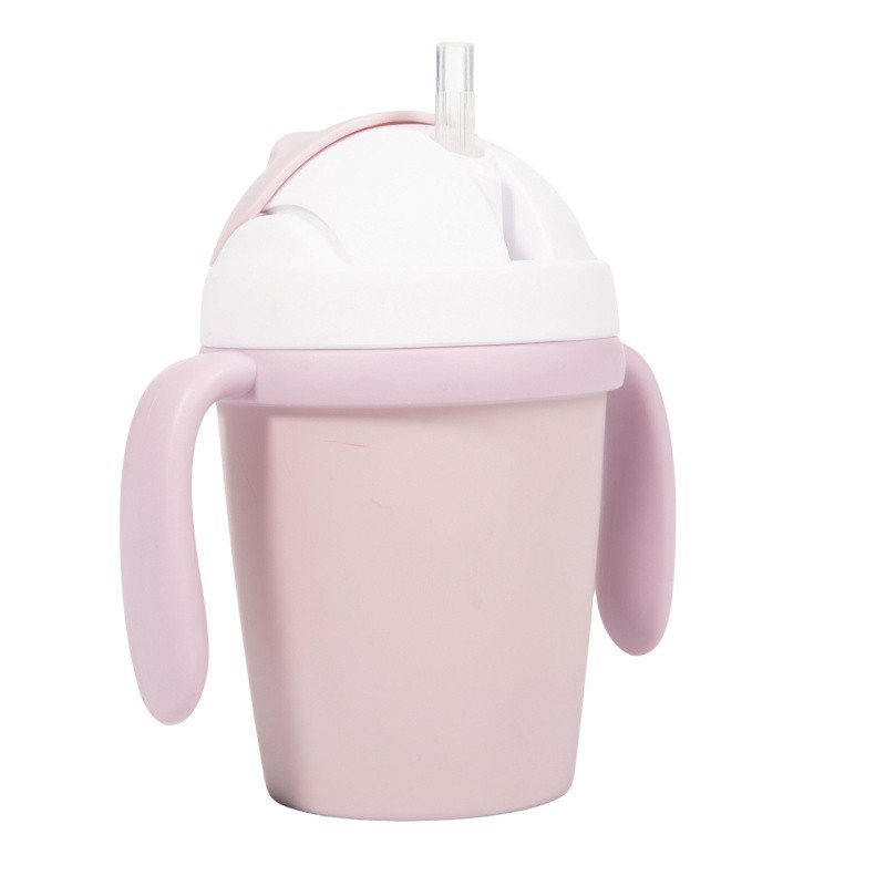 Tasse d'apprentissage biodégradable BO JUNGLE Rose