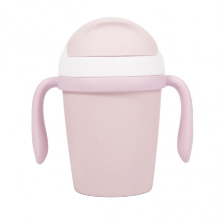 Tasse d'apprentissage biodégradable BO JUNGLE Rose