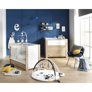 Chambre duo avec lit 60x120 SAUTHON Antonin Bois/blanc