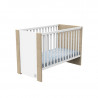Chambre duo avec lit 60x120 SAUTHON Antonin Bois/blanc