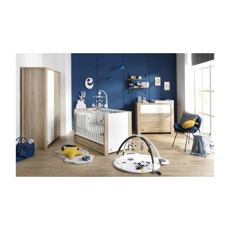 Chambre trio avec lit 70x140 SAUTHON Antonin Bois/blanc