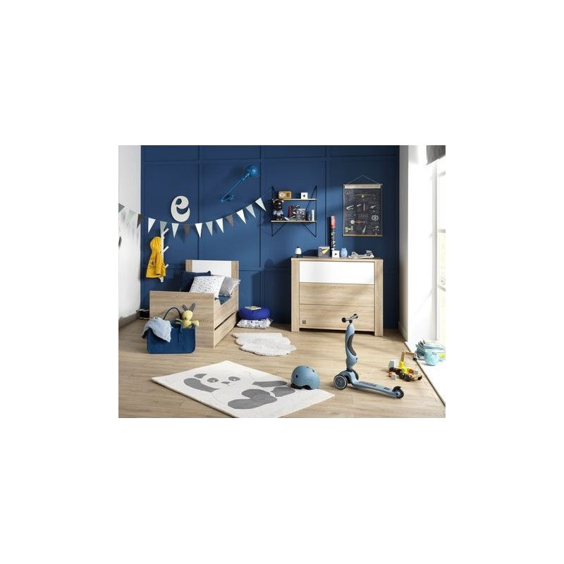 Chambre duo avec lit 70x140 SAUTHON Antonin Bois/blanc