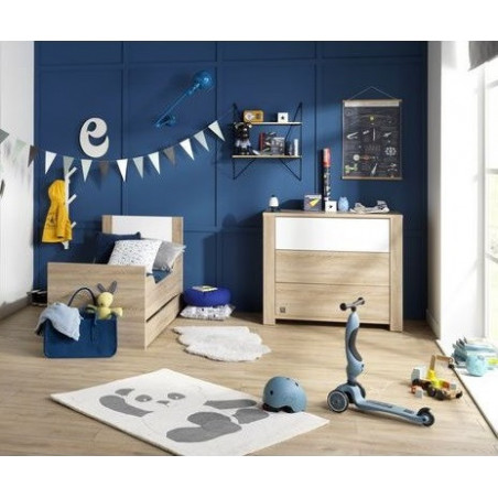 Chambre duo avec lit 70x140 SAUTHON Antonin Bois/blanc