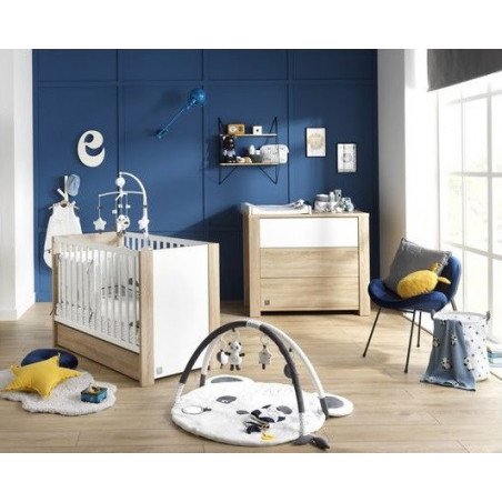 Chambre duo avec lit 70x140 SAUTHON Antonin Bois/blanc