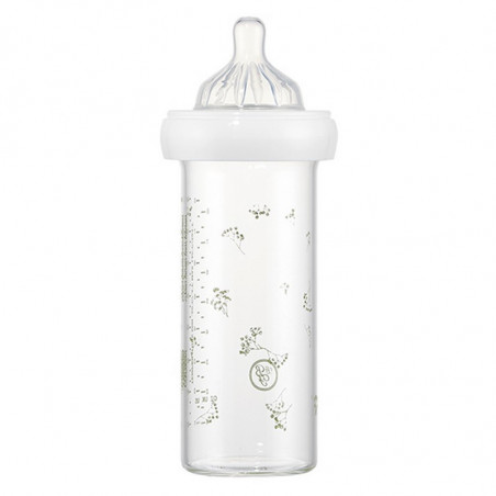 Biberon en verre 240ml LE BIBERON FRANCAIS Gypsophile vert