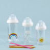 Set de 3 biberons LE BIBERON FRANCAIS Rainbow