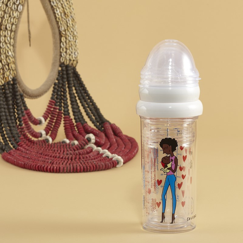 Set de 3 biberons LE BIBERON FRANCAIS Maman afro