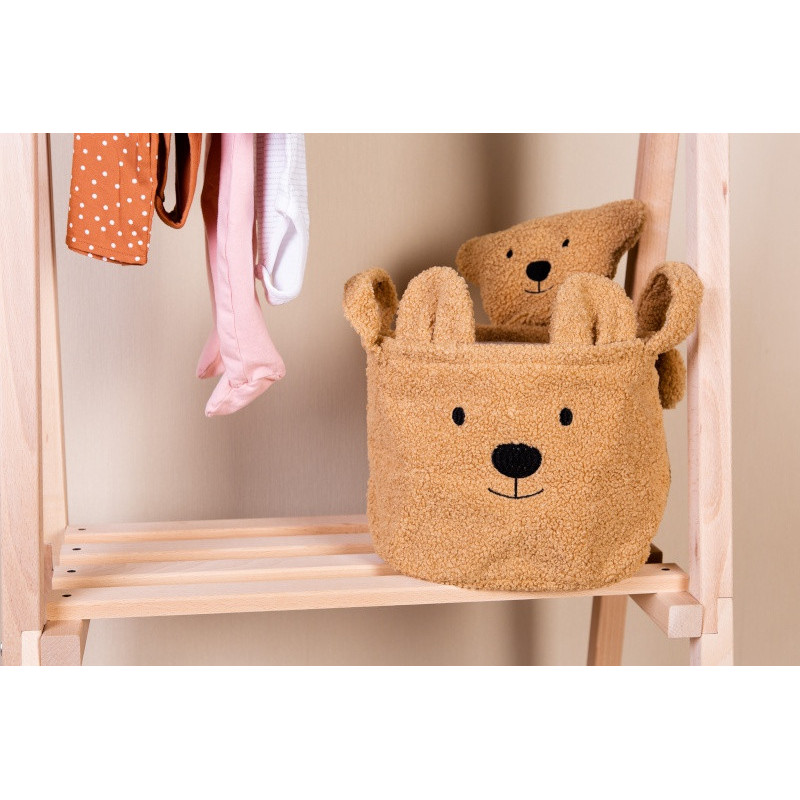 Lot de 3 paniers Teddy CHILDHOME Beige