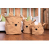 Lot de 3 paniers Teddy CHILDHOME Beige