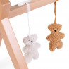 Lot de 4 oursons Teddy à suspendre CHILDHOME Beige/écru