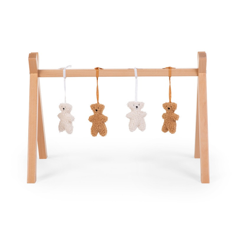 Lot de 4 oursons Teddy à suspendre CHILDHOME Beige/écru
