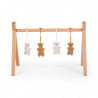 Lot de 4 oursons Teddy à suspendre CHILDHOME Beige/écru