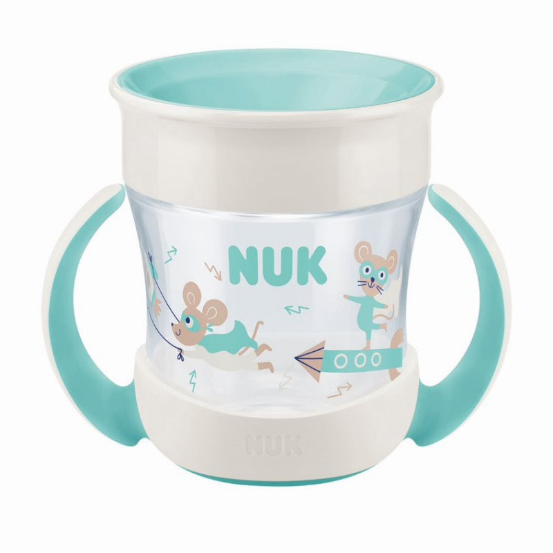 Tasse Mini Magic Cup avec poignées NUK Blanc