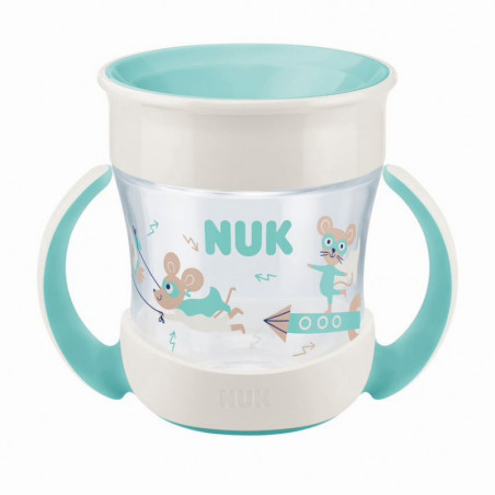 Tasse Mini Magic Cup avec poignées NUK Blanc