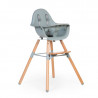 Chaise-haute Evolu 2 CHILDHOME Naturel/Menthe