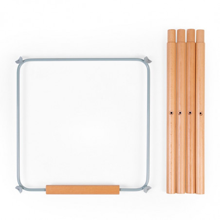 Set de pieds long pour chaise Evolu CHILDHOME Naturel/Menthe