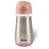 Gourde en inox 350ml + anse BEABA Old pink
