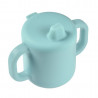 Tasse d'apprentissage en silicone BEABA Blue