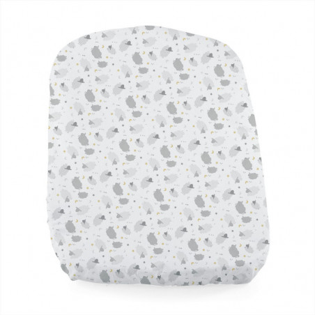 Lot 2 draps-housses pour Baby Hug CHICCO Grey sheep