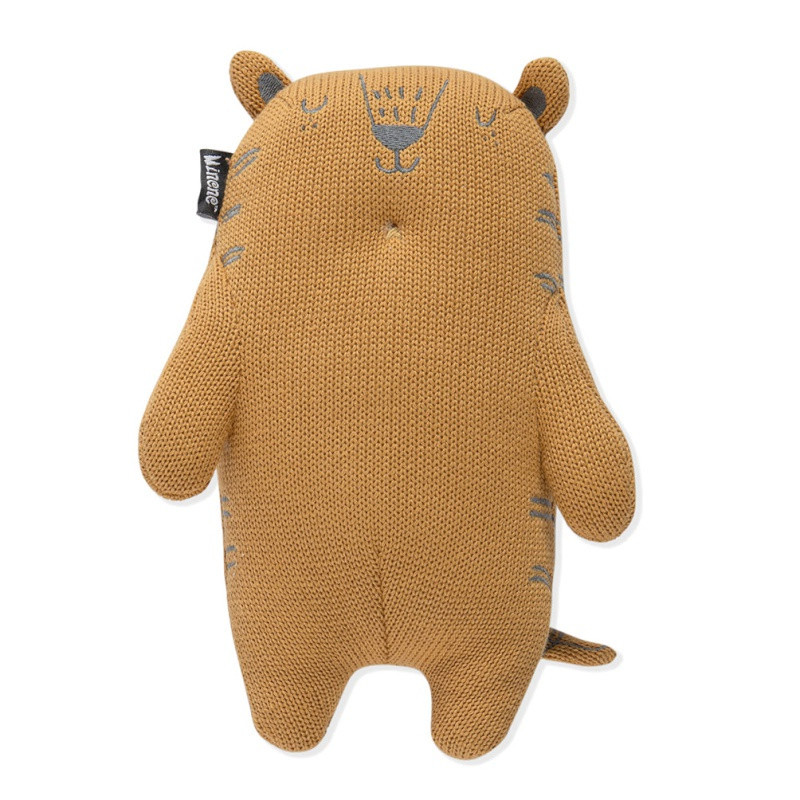 Doudou en tricot tigre MINENE Ocre