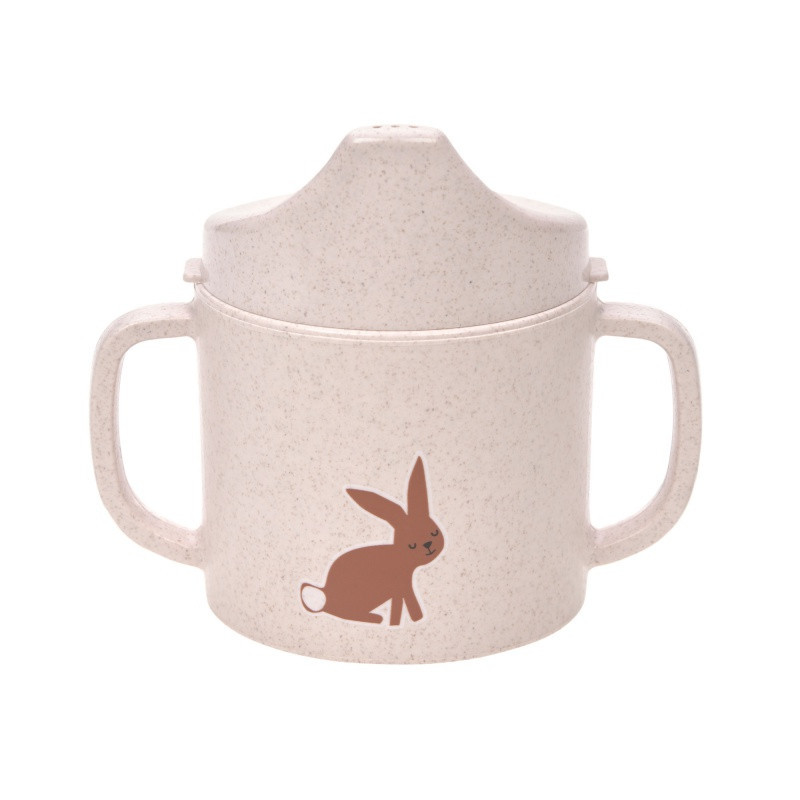 Tasse d'apprentissage Little forest LASSIG Lapin rose